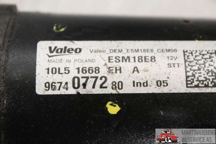 Starter til Peugeot 308 2013-2021 (Type II)  (PEUGEOT||9674077280)