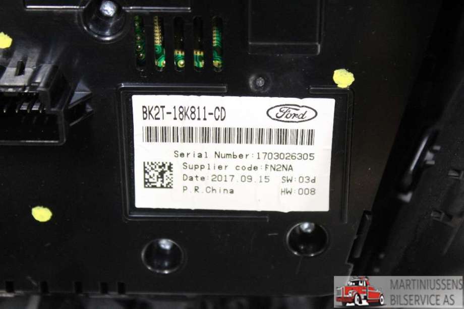Bilstereo diverse til Ford Transit Custom 2013-2023 (Type I)  (FORD||BK2T-18K811-CD)