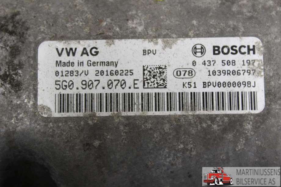 Inverter elbil til VW e-Golf 2014-2017 (Fase 1)  (VOLKSWAGEN||5Q0.907.070.E)