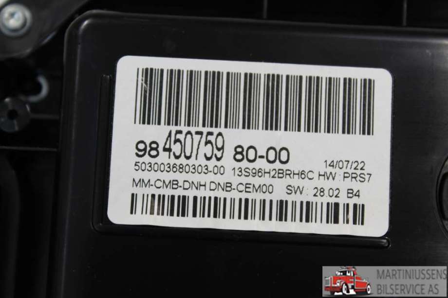 Speedometer til Citroën C5, Aircross 2019-->>  (CITROEN||98450759 80-00)