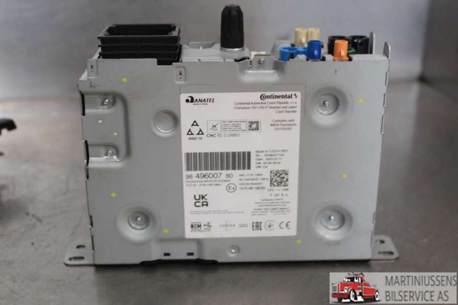 Bilstereo til Citroën C5, Aircross 2019-->>  (CITROEN||98 496007 80)