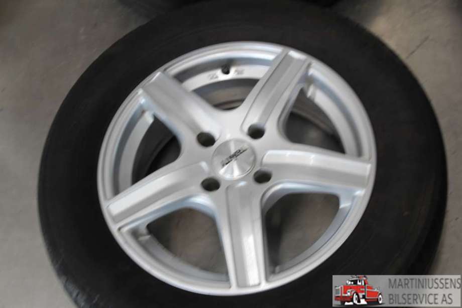 Felgsett aluminium til Peugeot Partner 2015-2019 (Type II, Fase 2)  (PEUGEOT|4X108 ET53|TRINITY POLARIS|15X6 ET53)