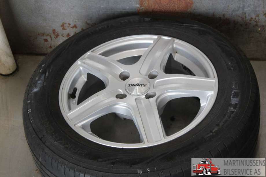 Felgsett aluminium til Peugeot Partner 2015-2019 (Type II, Fase 2)  (PEUGEOT|4X108 ET53|TRINITY POLARIS|15X6 ET53)