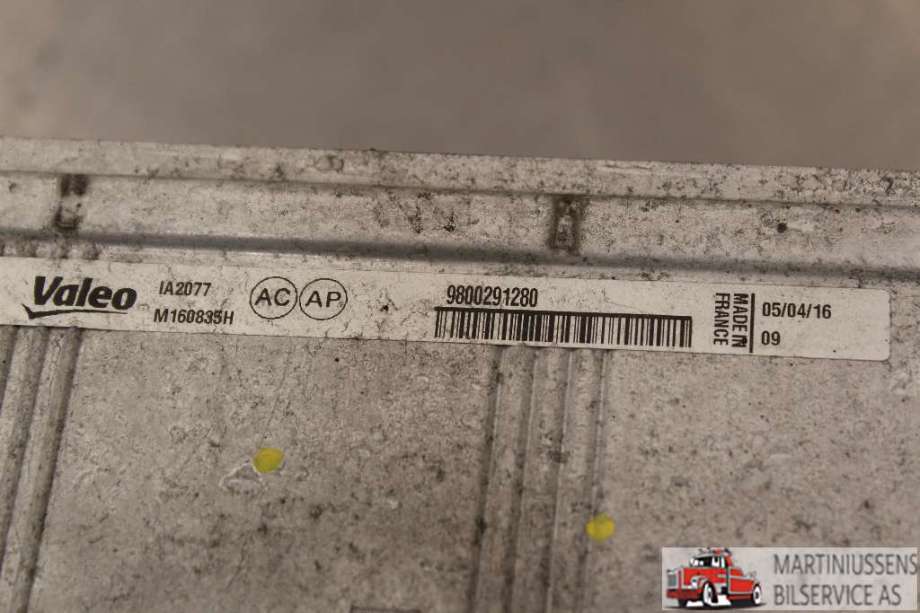 Intercooler til Peugeot Partner 2015-2019 (Type II, Fase 2)  (PEUGEOT||9800291280)