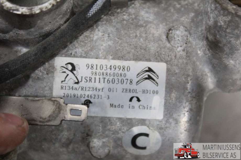 Aircondition kompressor til Citroën Berlingo 2019-->> (Type III)  (CITROEN||9810349980)