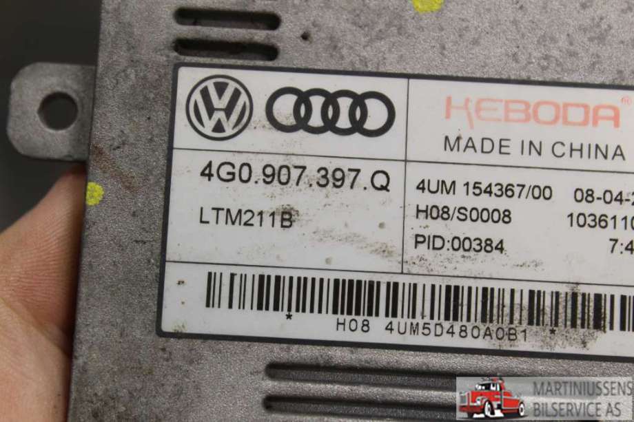 Styreenhet xenon/ballast til Audi A3 2012-2016 (Type III, Fase 1)  (AUDI||4G0.907.397.Q)