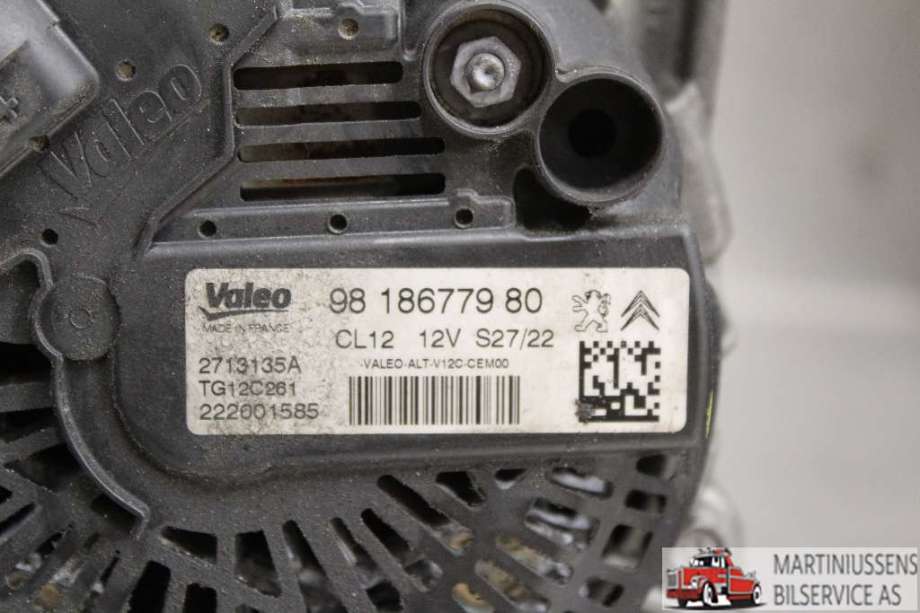 Dynamo til Peugeot 308 2013-2021 (Type II)  (PEUGEOT||98 186779 80)
