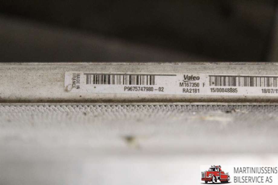 Radiator (automat gir) til Peugeot 308 2013-2021 (Type II)  (PEUGEOT||P9675747980-02)