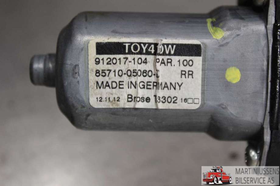Ruteheis høyre til Toyota Avensis 2009-2015 (Type III, Fase 1)  (TOYOTA||85702-02020)