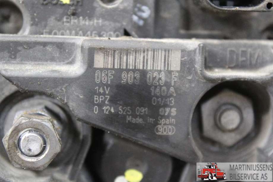 Dynamo til VW Caddy 2010-2015 (Type III, Fase 2)  (VOLKSWAGEN||06F 903 023 F)