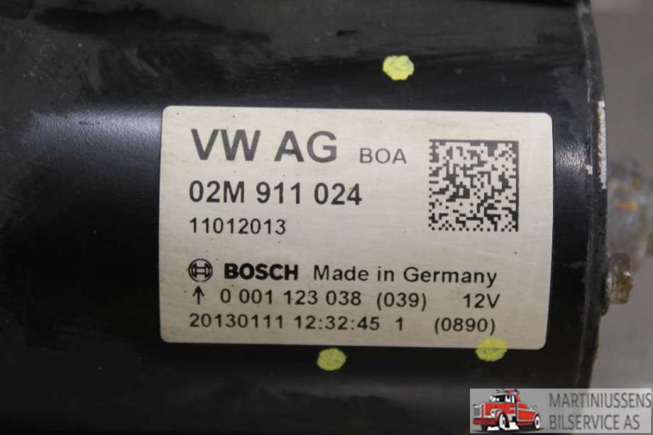 Starter diesel til VW Caddy 2010-2015 (Type III, Fase 2)  (VOLKSWAGEN||02M 911 024)