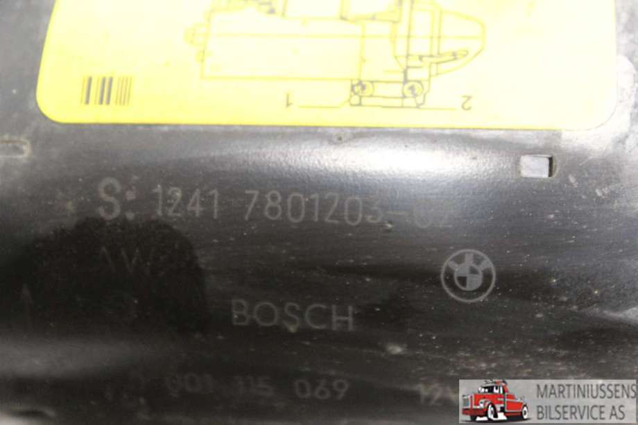 Starter diesel til BMW 5-Serie 2003-2010 (E60/E61) (E60/E61) (BMW||1241 7801203-02)