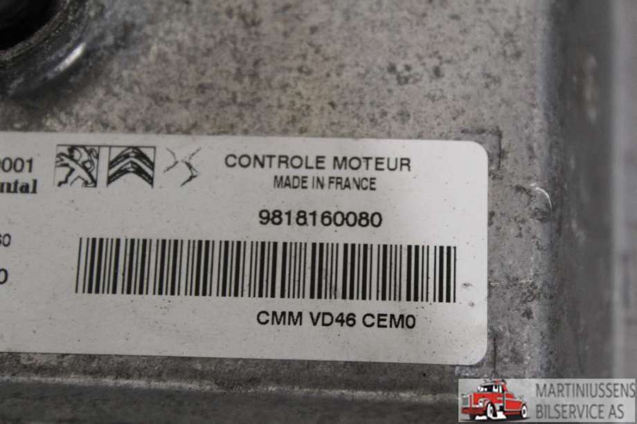 Styreenhet motor til Peugeot 2008 2013-2019 (Type I)  (PEUGEOT||9818160080)