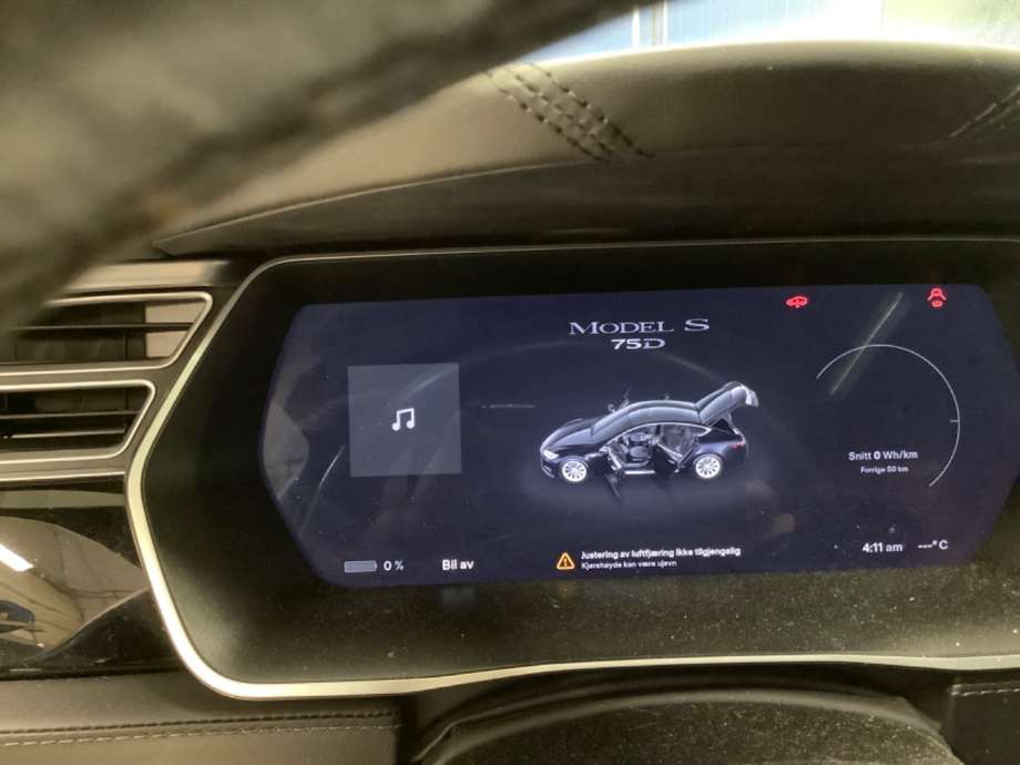 Speedometer til Tesla Model S, 2016-2021 (Fase 2)  (TESLA|)