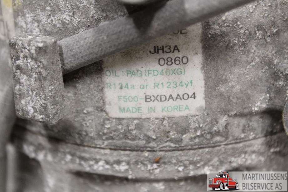 Aircondition kompressor til Kia Sportage 2010-2016 (Type III)  (KIA|F500-BXDAA04|)