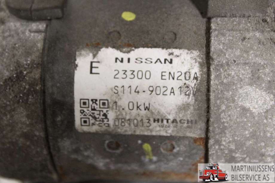 Starter til Nissan Qashqai 2007-2010 (Type I, Fase 1)  (NISSAN||23300 EN20A)