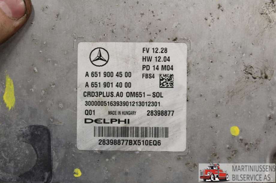 Styreenhet motor til Mercedes C-Klasse 2014-2018 (Fase 1) (W205) (W205) (MERCEDES||A 651 900 45 00)