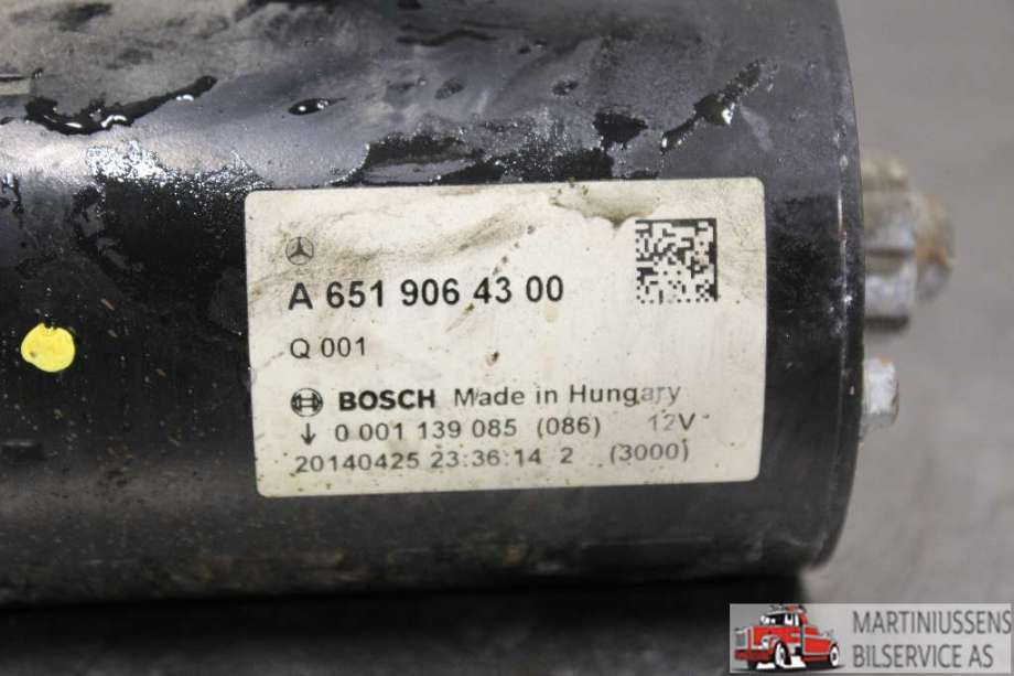 Starter diesel til Mercedes C-Klasse 2014-2018 (Fase 1) (W205) (W205) (MERCEDES||A 651 906 43 00)