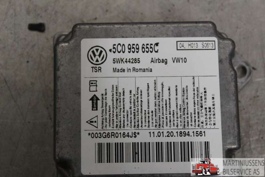 Airbag elektronikk til VW Golf, Plus/Cross 2009-2013 (Fase 2)  (VOLKSWAGEN||5C0 959 655C)