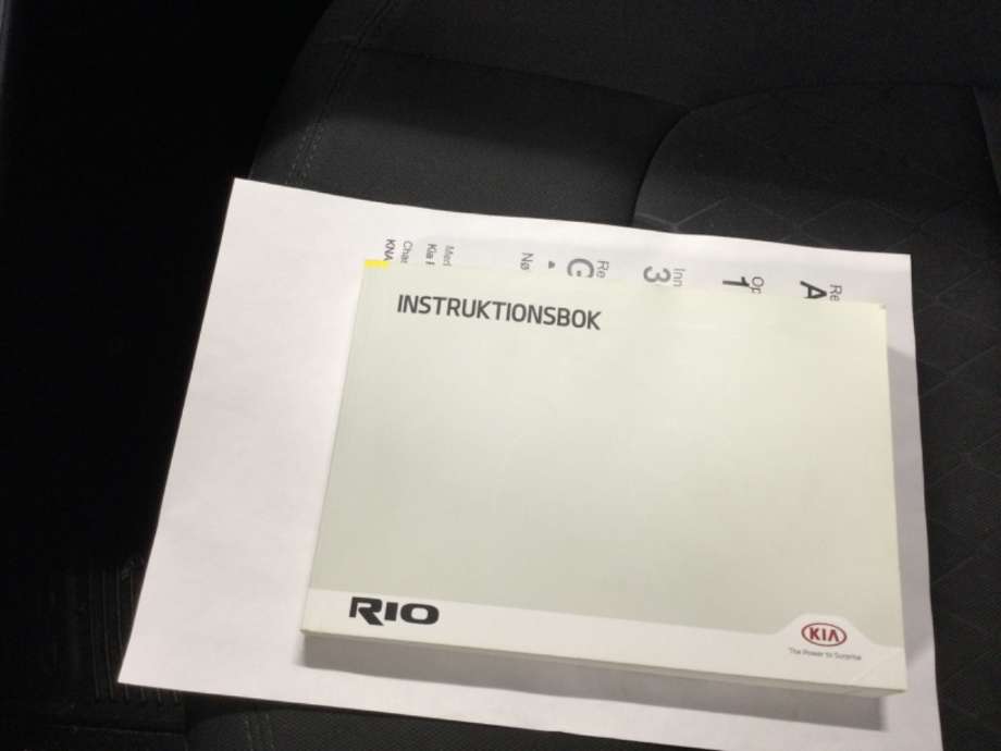 Instruksjonsbok til Kia Rio, 2011-2017 Type III  (KIA|)