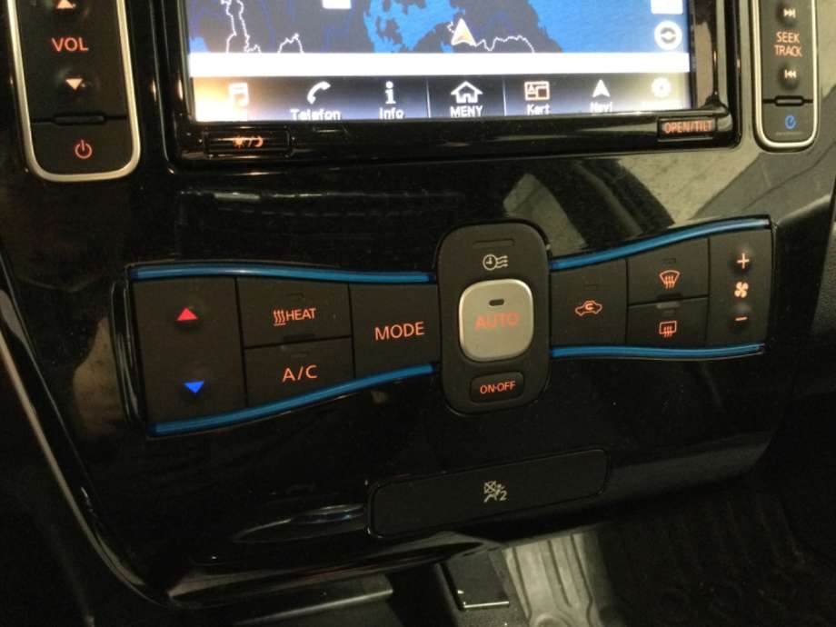 Varmeapparat betjening til Nissan Leaf, 2011-2017 (Type I)  (NISSAN|)