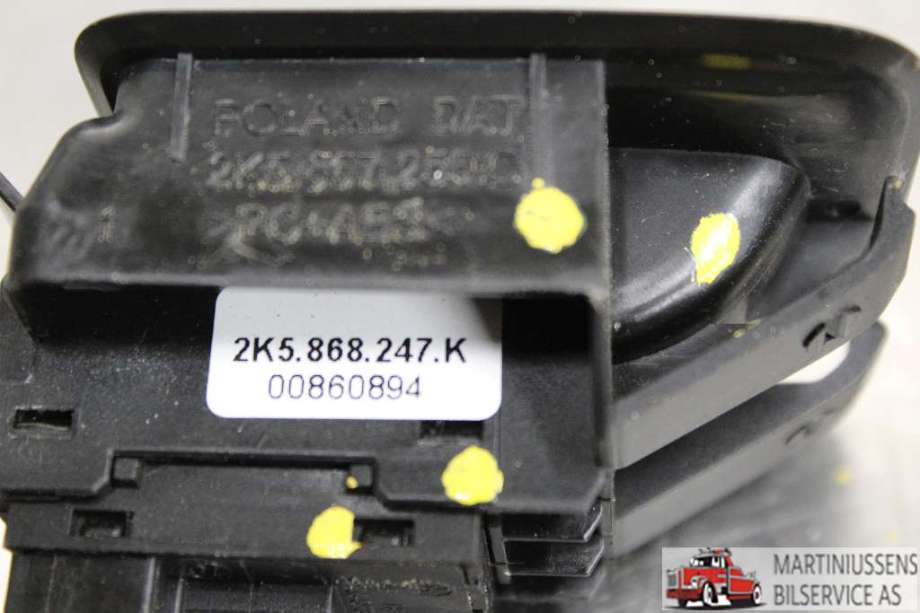 Bryter ruteheis til VW Caddy 2015-2020 (Type III, Fase 3)  (VOLKSWAGEN||2K5.868.247.K)