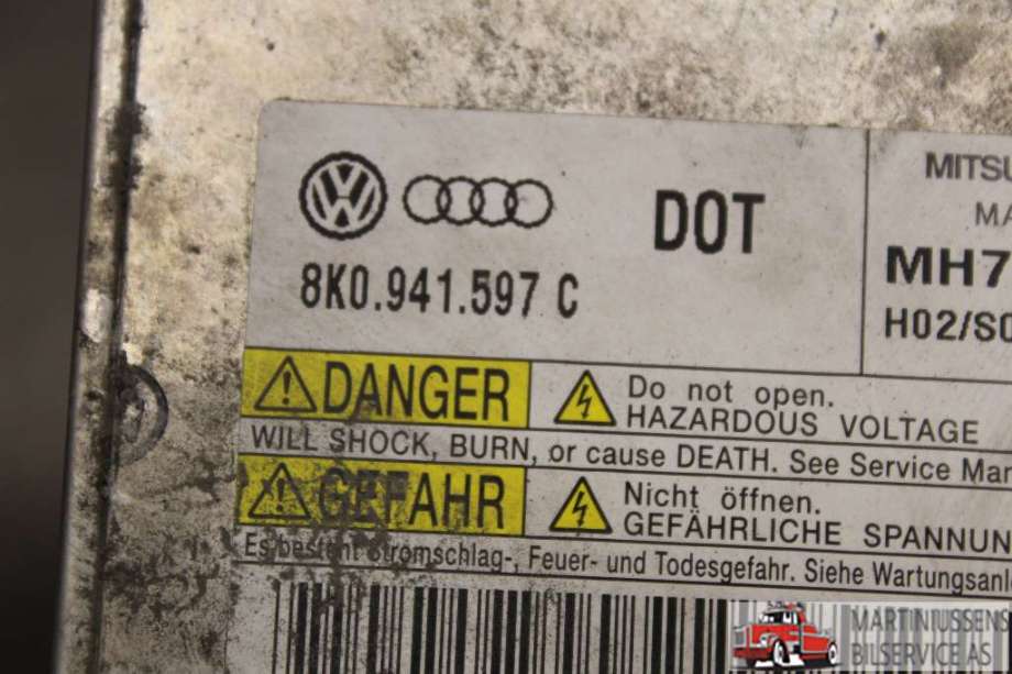 Styreenhet xenon/ballast til Audi A4 2007-2014 (Type IV) (B8) (B8) (AUDI||8K0.941.597.C)