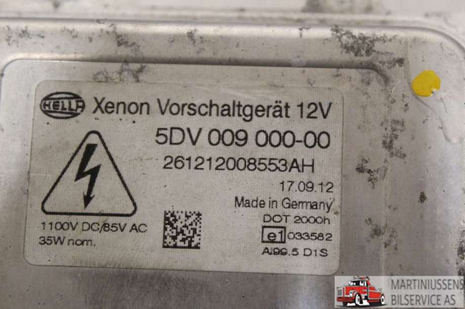 Styreenhet xenon/ballast til Ford S-Max 2010-2015 (Type I, Fase 2)  (FORD||5DV 009 000-00)