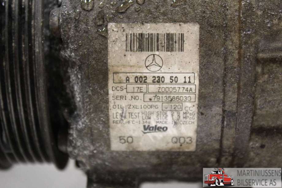 Aircondition kompressor til Mercedes C-Klasse 2007-2011 (Fase 1) (W204) (W204) (MERCEDES||A 002 230 50 11)