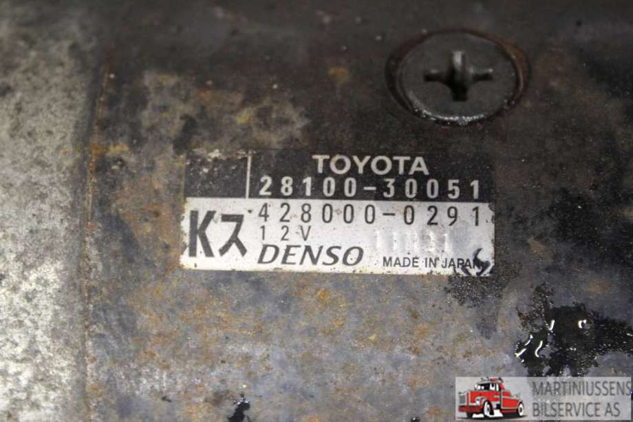 Starter diesel til Toyota Hiace 2007-2012 (Fase 3)  (TOYOTA||28100-30051)