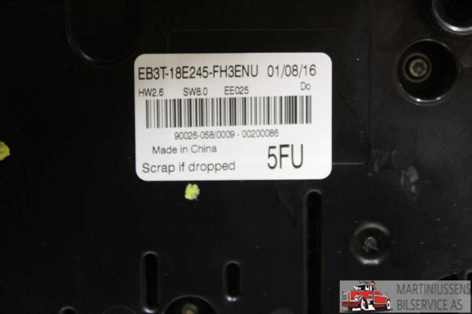 Varmeapparat betjening til Ford Ranger / Ranger Raptor 2015-2022  (FORD||EB3T-18E245-FH3ENU)