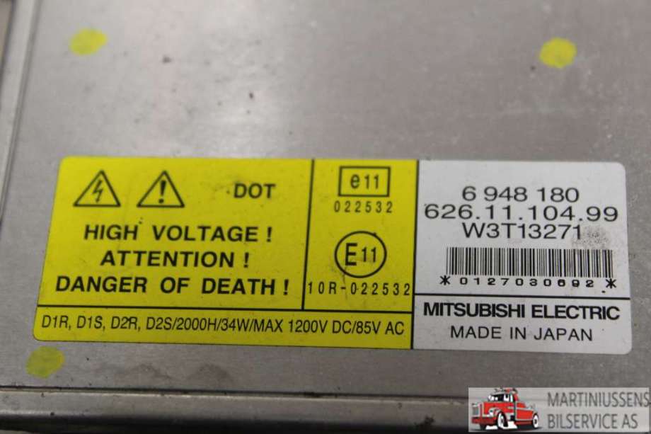Styreenhet xenon/ballast til Volvo V70 2007-2013 (Type III, Fase 1)  (VOLVO||626.11.104.99)