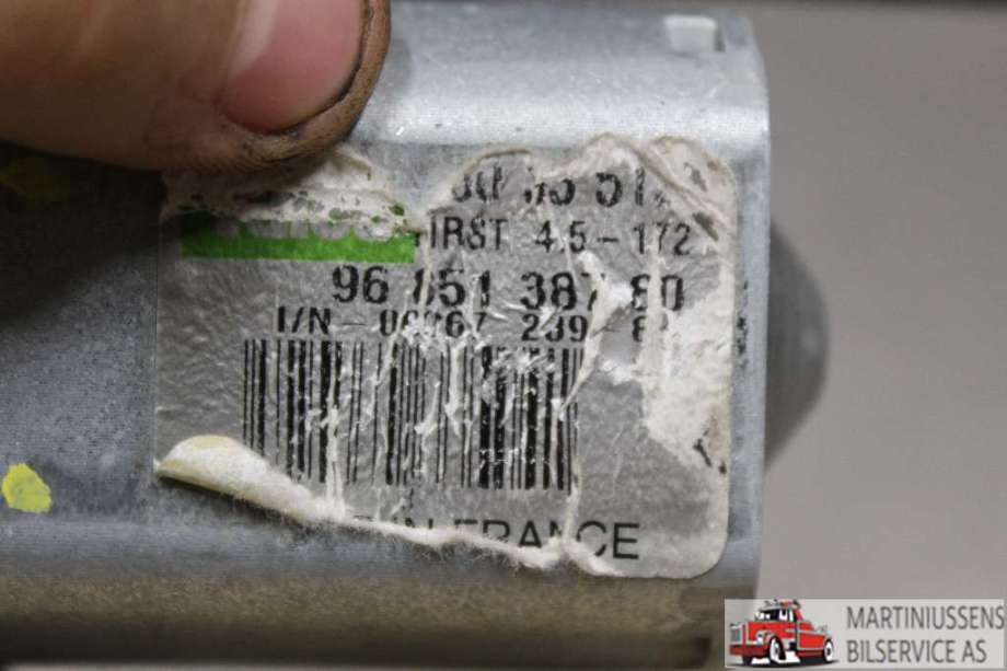 Viskermotor bakrute til Peugeot Partner 2008-2015 (Type II, Fase 1)  (PEUGEOT||96 851 387 80)