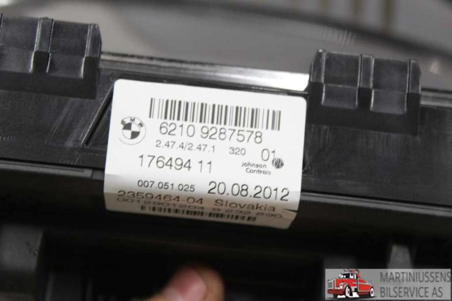 Speedometer til BMW X3 2010-2017 (F25) (F25) (BMW||6210 9287578)