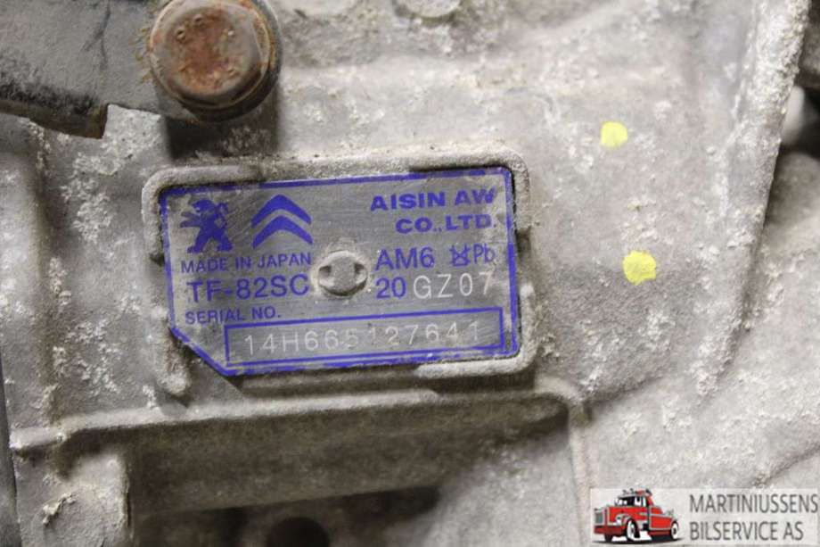 Girkasse automat til Peugeot 308 2013-2021 (Type II)  (PEUGEOT||TF-82SC)