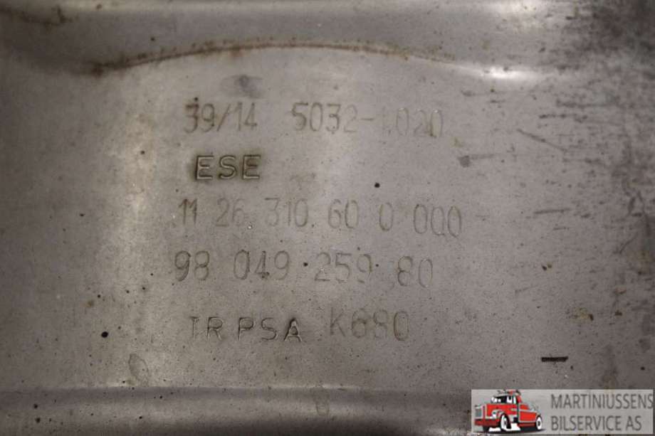 Partikkelfilter til Peugeot 308 2013-2021 (Type II)  (PEUGEOT||11 26 310 60 0 000)