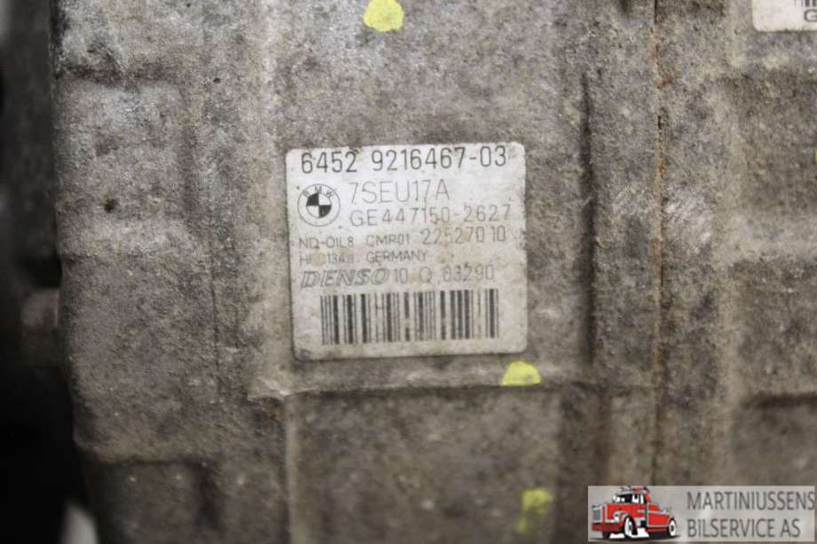 Aircondition kompressor til BMW X3 2010-2017 (F25) (F25) (BMW||6452 9216467-03)