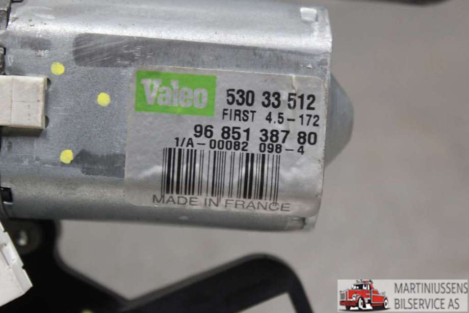 Viskermotor bakrute til Peugeot Partner 2008-2015 (Type II, Fase 1)  (PEUGEOT||96 851 387 80)