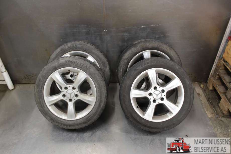 Felgsett aluminium til Mercedes C-Klasse, 2004-2007 (Fase 2) (W203) (W203) (MERCEDES|5X112 ET31)