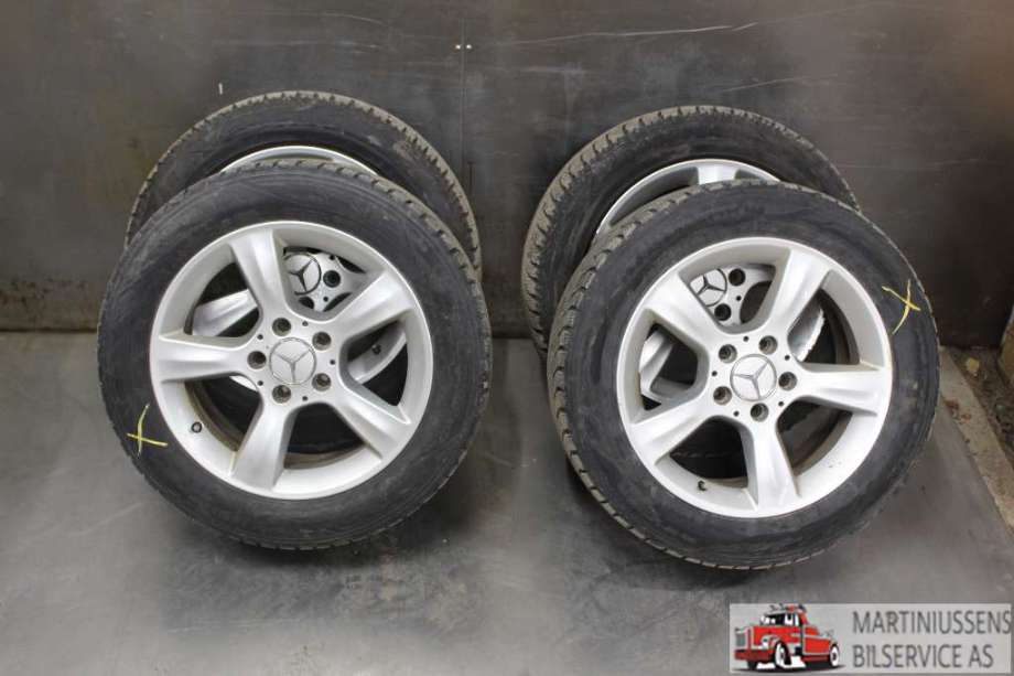 Felgsett aluminium til Mercedes C-Klasse, 2004-2007 (Fase 2) (W203) (W203) (MERCEDES|5X112 ET31)