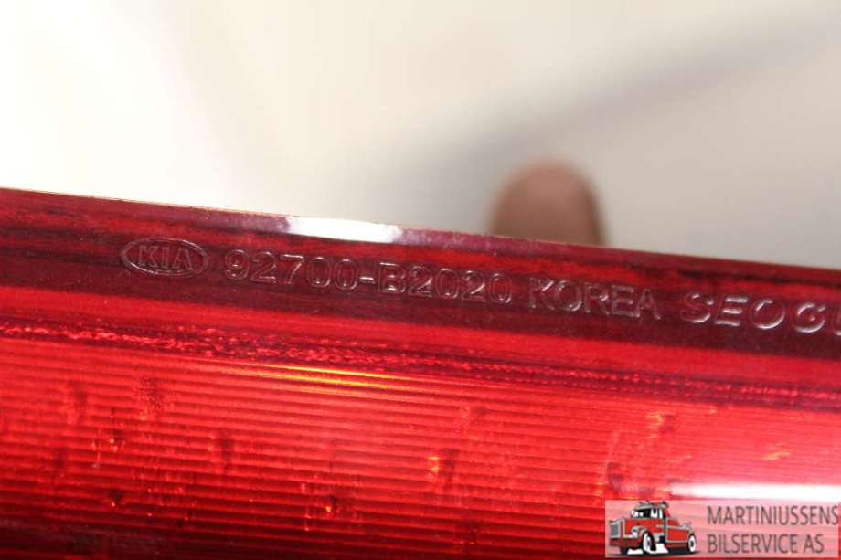 Baklykt bremselys bakrute til Kia Soul 2014-2019 (Type II)  (KIA||92700-B2020)
