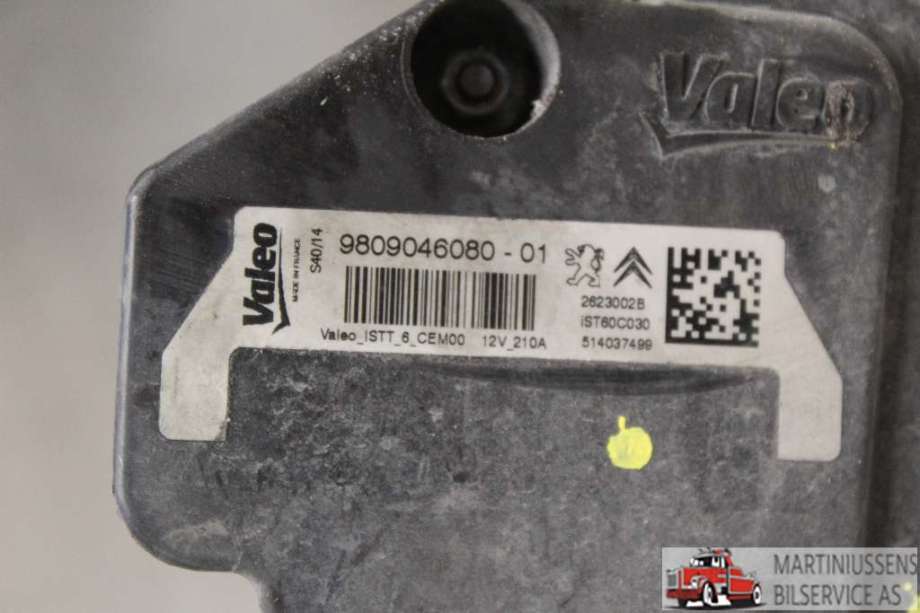 Dynamo til Peugeot 308 2013-2021 (Type II)  (PEUGEOT||9809046080-01)