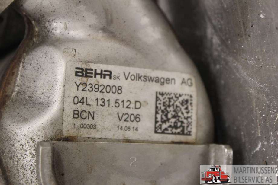 EGR-kjøler til VW Golf VII 2012-2017 (Fase 1)  (VOLKSWAGEN||04L 131 512 D)