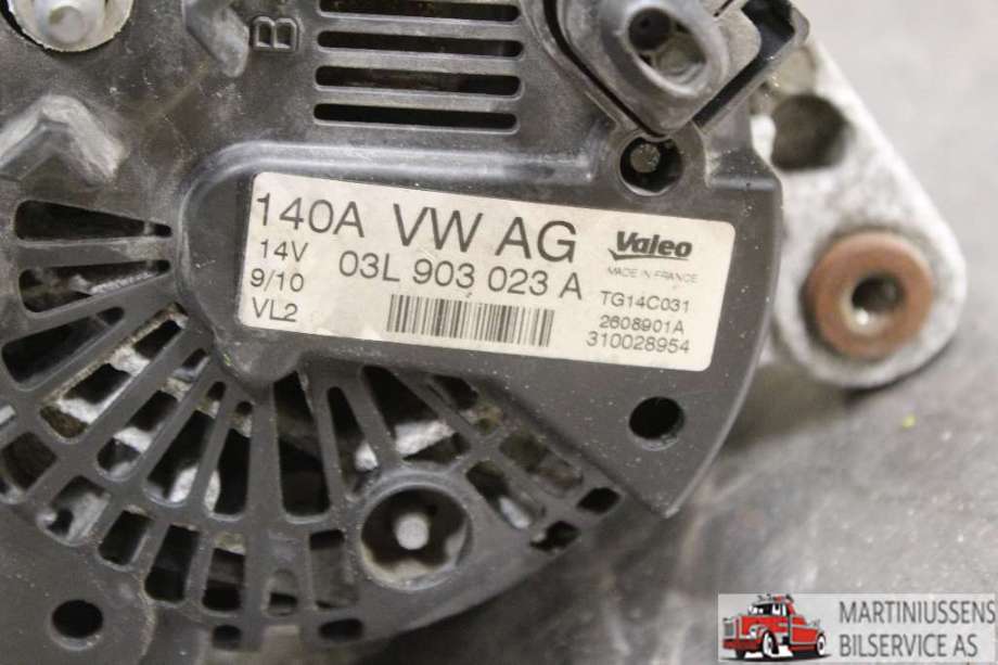 Dynamo til VW Golf VI 2008-2012  (VOLKSWAGEN||03L 903 023 A)