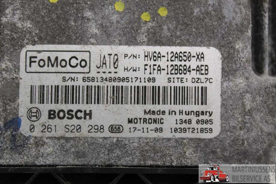 Styreenhet motor til Ford Transit Connect 2018-->> Type II, Fase 2  (FORD||0 261 S20 298)