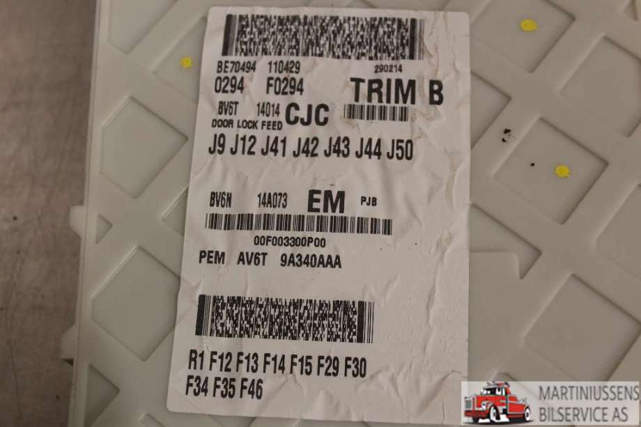 Sikringsboks til Ford Focus 2011-2014 (Type III, Fase 1)  (FORD|)