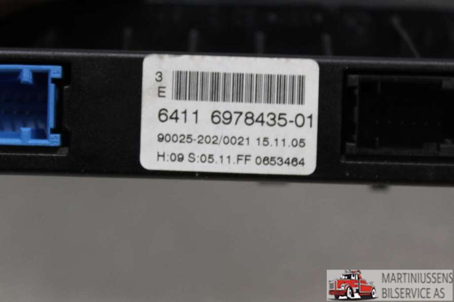 Varmeapparat betjening til BMW 5-Serie 2003-2010 (E60/E61) (E60/E61) (BMW||6411 6978435-01)