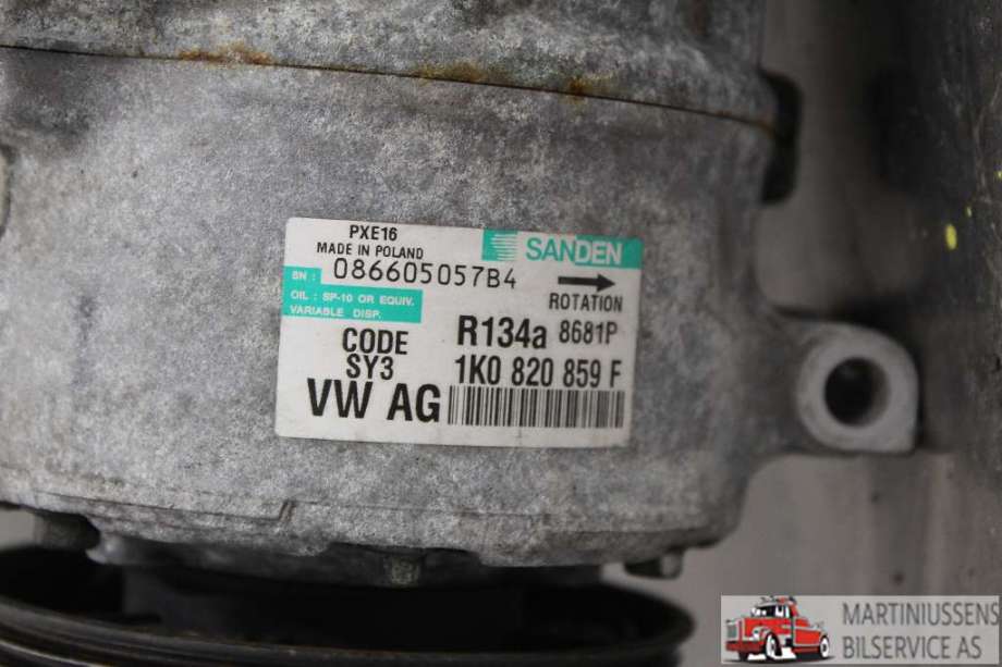 Aircondition kompressor til VW Golf V, Combi 2003-2008  (VOLKSWAGEN||1K0 820 859 F)