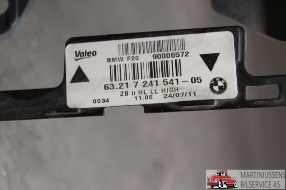 Baklykt venstre til BMW 1-Serie 2011-2015 (Fase 1) (F20/F21) (F20/F21) (BMW||63.21 7 241 541-05)