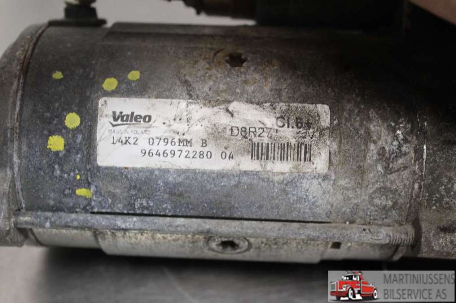 Starter diesel til Peugeot 508 2011-2014 (Type I, Fase 1)  (PEUGEOT||9646972280)